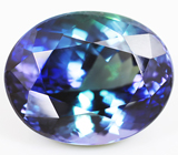 Полихромный танзанит 13,78 карат 