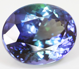 Полихромный танзанит 13,78 карат 