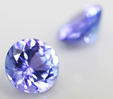 Пара танзанитов 1,32 карат 