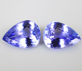 Пара танзанитов 3,45 карат 