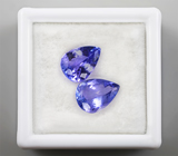 Пара танзанитов 3,45 карат 