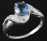 Прелестное серебряное кольцо с танзанитом 0,97 карат Серебро 925