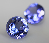 Пара танзанитов 2,25 карат 