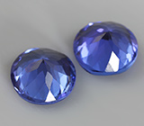 Пара танзанитов 2,25 карат 