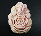 Камея-подвеска «Розы» из цельного агата 18,5 грамм 