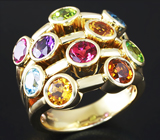 Золотое кольцо от Sonia B. с самоцветами Золото