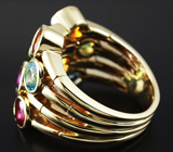 Золотое кольцо от Sonia B. с самоцветами Золото