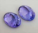 Пара танзанитов 1,97 карат 