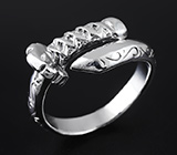 Серебряное кольцо «Катана» Серебро 925