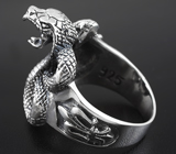 Серебряное кольцо «Королевская Кобра» Серебро 925