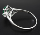 Серебряное кольцо с изумрудом 1,12 карат Серебро 925