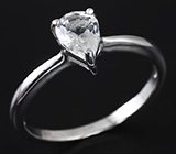 Серебряное кольцо с бесцветным кварцем Серебро 925