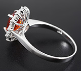 Прелестное серебряное кольцо со спессартином 2,1 карат Серебро 925