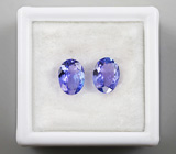 Пара танзанитов 1,64 карат 