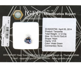 Чистейший полихромный танзанит 4,12 карат 