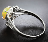 Серебряное кольцо с великолепным эфиопским опалом 1,2 карат Серебро 925