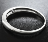 Изящное серебряное кольцо с разноцветными сапфирами 0,43 карат Серебро 925
