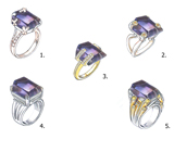 Спецпредложение от мастерской! Кабошон аметрина 24,12 карат + дизайн 