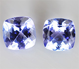 Пара танзанитов 1,66 карат 