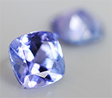 Пара танзанитов 1,66 карат 