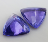 Пара танзанитов 2,11 карат 