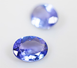 Пара танзанитов 1,9 карат 