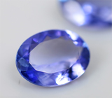 Пара чистейших танзанитов 1,91 карат 