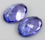 Пара чистейших танзанитов 1,91 карат 
