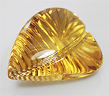 Резной цитрин авторской огранки 20,72 карат 