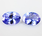 Пара танзанитов 2,26 карат 