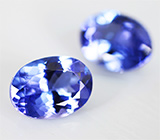 Пара танзанитов 2,26 карат 