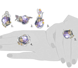 Спецпредложение от мастерской! Кабошон аметрина 21,98 карат + дизайн 