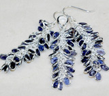 Комплект с гроздьями иолитов Серебро 925