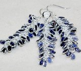 Комплект с гроздьями иолитов Серебро 925