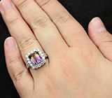 Замечательное серебряное кольцо с аметрином Серебро 925