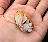 Миниатюра-подвеска «Золотая рыбка» из цельного агата 23,2 грамм 
