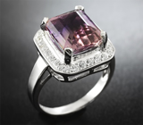 Замечательное cеребряное кольцо с ярким аметрином Серебро 925