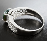 Филигранное серебряное кольцо с эфиопским черным опалом 1,33 карат Серебро 925