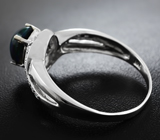 Изящное серебряное кольцо с черным эфиопским опалом Серебро 925