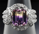 Серебряное кольцо с великолепным аметрином Серебро 925