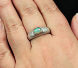 Замечательное серебряное кольцо с эфиопским опалом Серебро 925