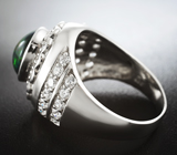 Серебряное кольцо с роскошным эфиопским черным опалом 1,5 карат Серебро 925