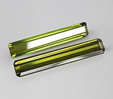 Cерьги с верделит турмалинами