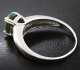 Серебряное кольцо с эфиопским черным опалом 1,17 карат Серебро 925