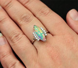 Серебряное кольцо c эфиопским опалом Серебро 925