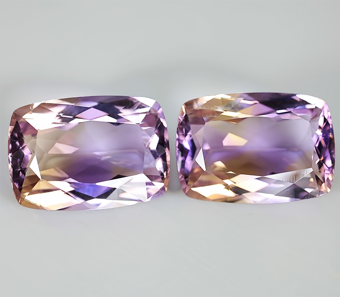 Пара аметринов 24,83 карат