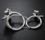 Оригинальные двойные серебряные кольца Серебро 925