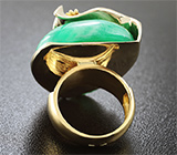 Эксклюзив! Авторское золотое кольцо с уральским изумрудом 51 карат Золото