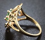 Кольцо c демантоидом