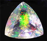 Эксклюзив! Крупный ограненный кристаллический Welo опал 18,83 карат 